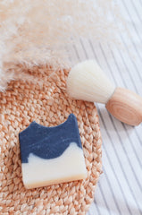 Superfatted shaving soap - Cedar & Charcoal - Bareaya