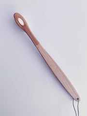 Wooden toothbrush with replaceable head